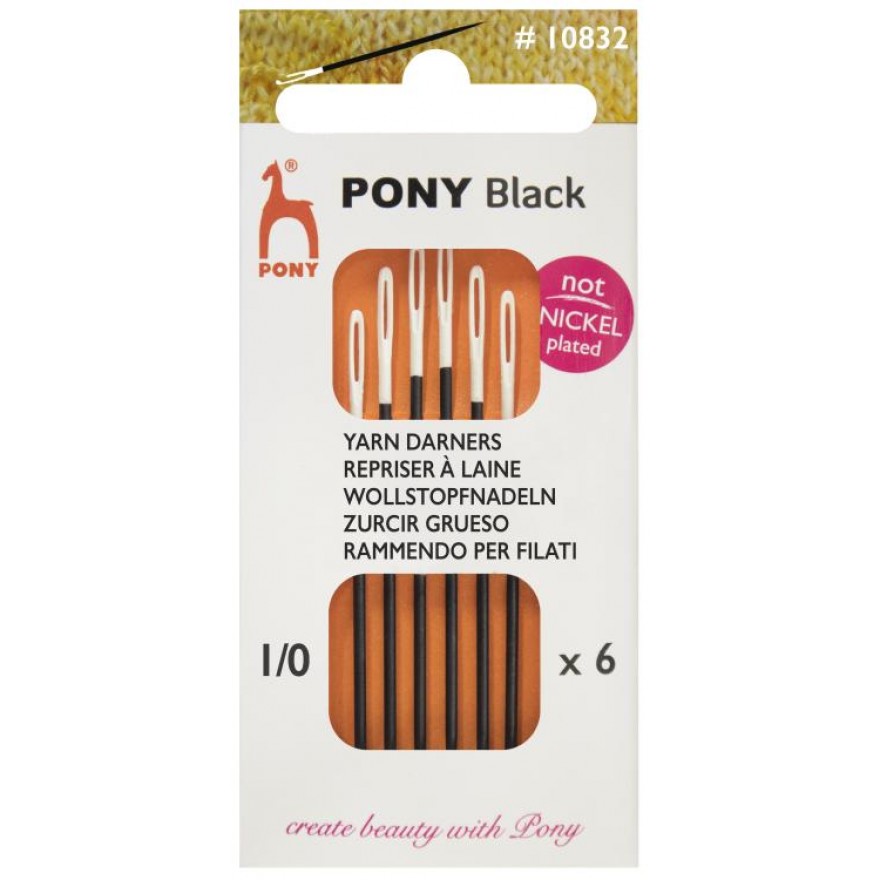 Wollnadeln Pony Black