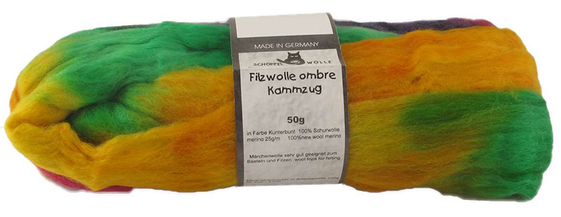 Filzwolle Ombre Kammzug