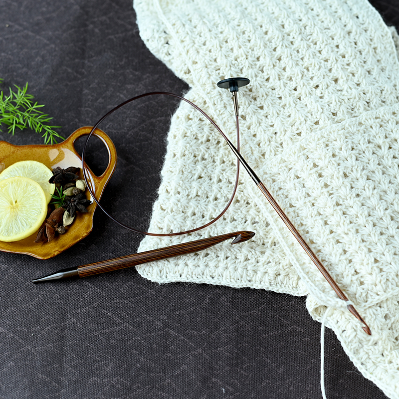 Tunesische Häkelnadel Ginger schraubbar von knit pro
