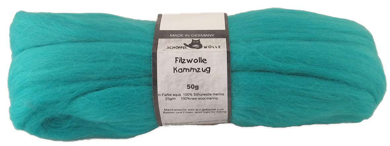 Filzwolle Kammzug