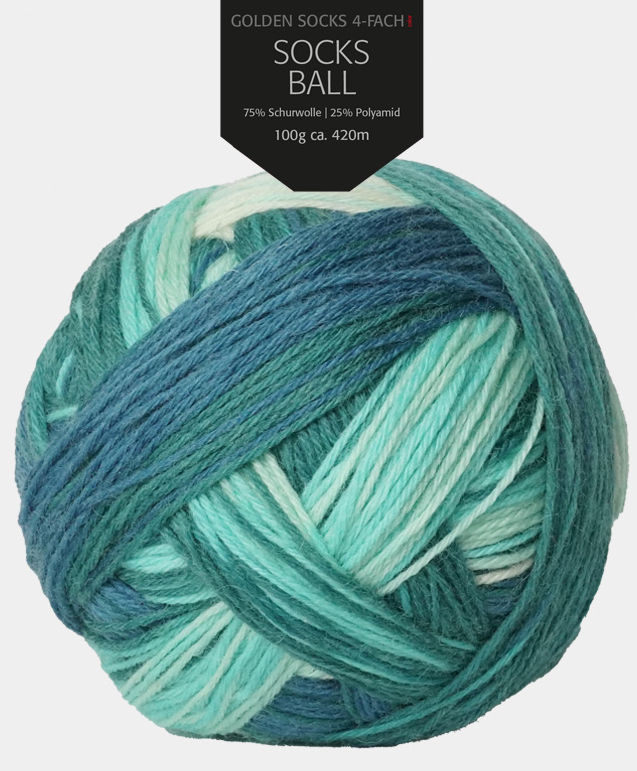 Golden Socks Ball - 4-fach Sockenwolle von Pro Lana