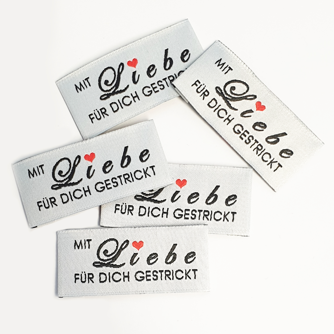 Stofflabel zum Annähen