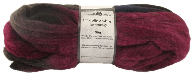 Filzwolle Ombre Kammzug