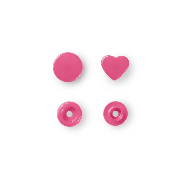 Nähfrei-Druckknöpfe Color Snaps Herz 12,4 mm, 30 Stück  von Prym