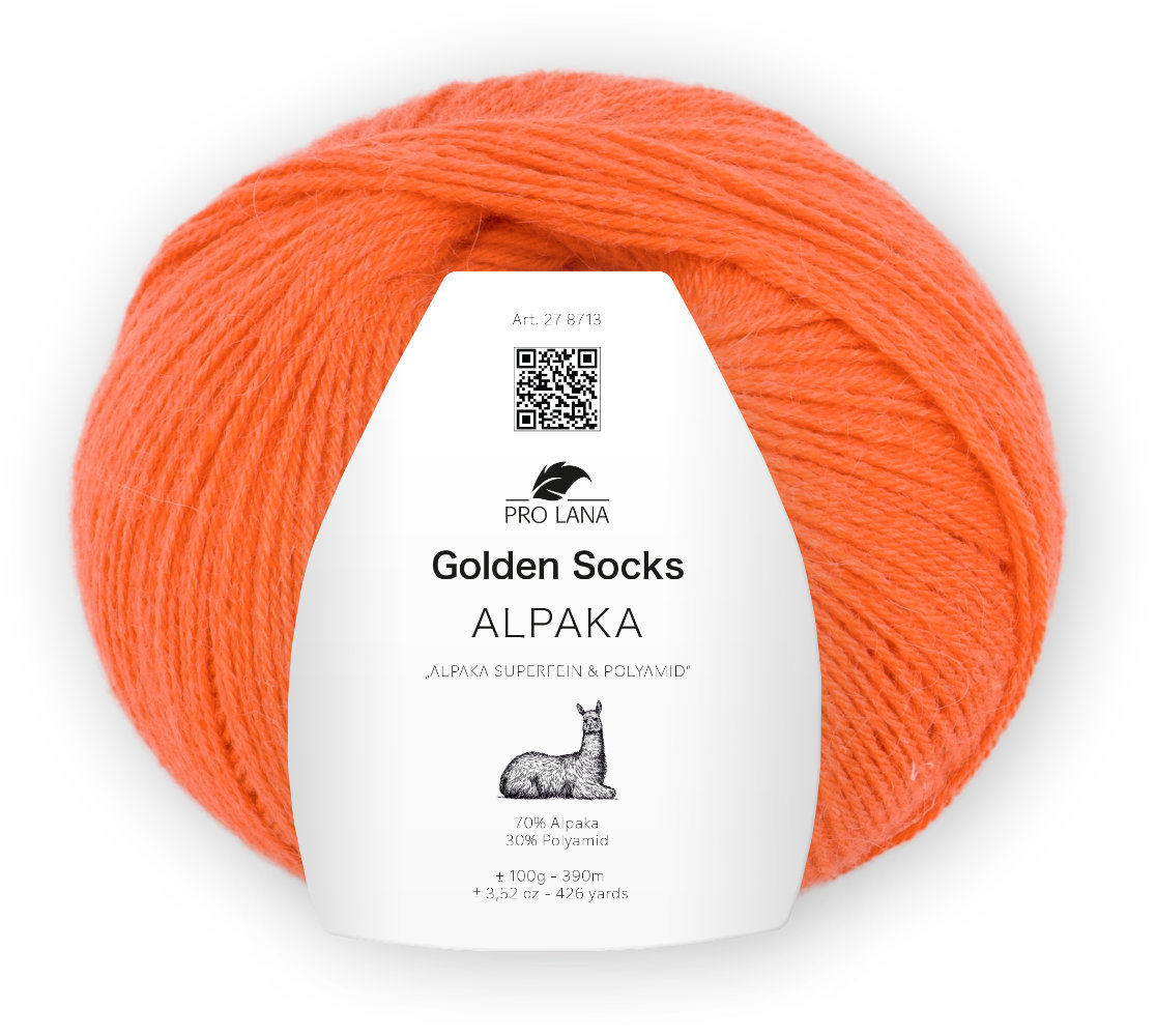 Alpaka Golden Socks - 4-fach Sockenwolle von Pro Lana