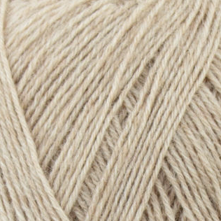 Sockenwolle uni - 4-fach 0015 - beige melange