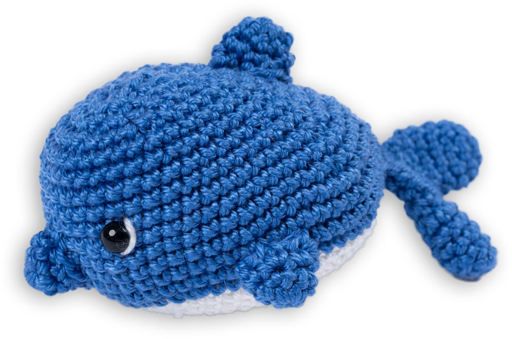 Baby Delfin Balu - MyGurumi   | Wollpaket mit Basic Cotton 0205 - soft creme | Häkeln | @magicloopscrochet Cansu Deniz-Öztürk
