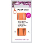 Wollnadeln Pony Black
