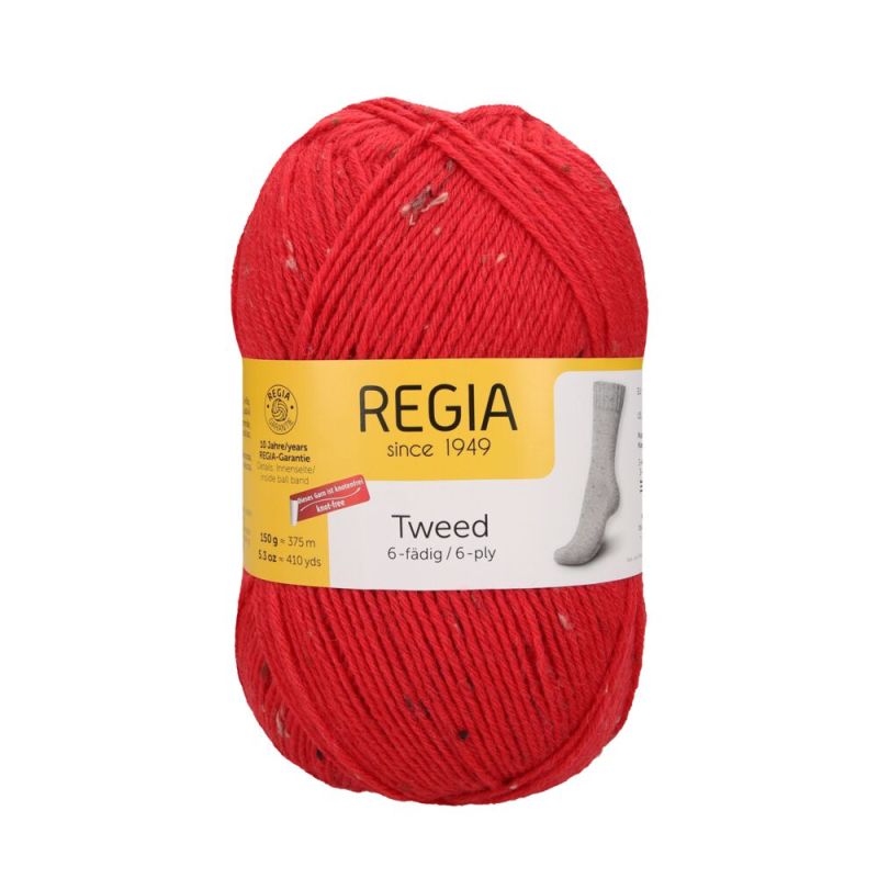 Sockenwolle Tweed 6-fach 150 g von Regia