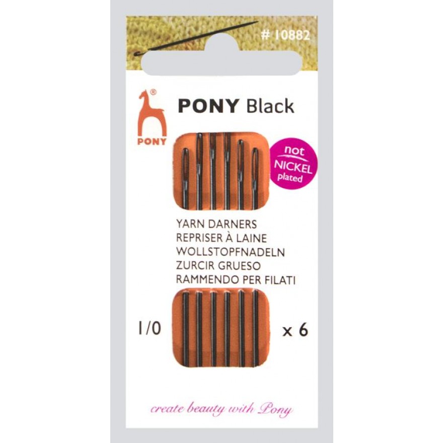 Wollnadeln Pony Black