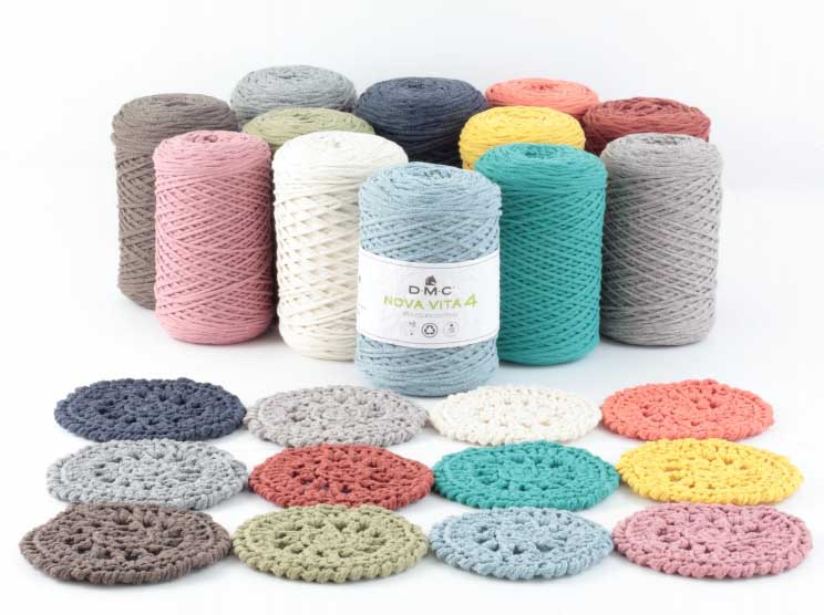 Eco Vita 4 Häkel- Makramee und Strickgarn von DMC 0131 - beige