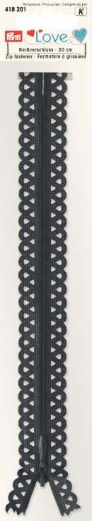 Reißverschluss Love deko 20 cm von prym