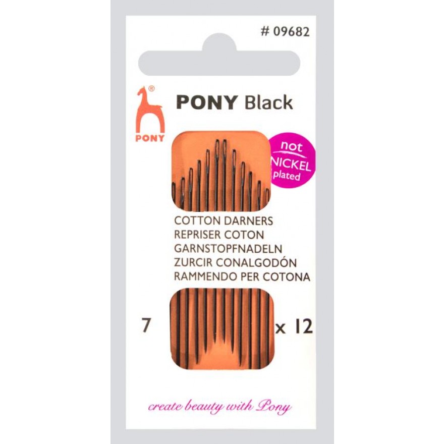 Garnstopfnadeln Pony Black