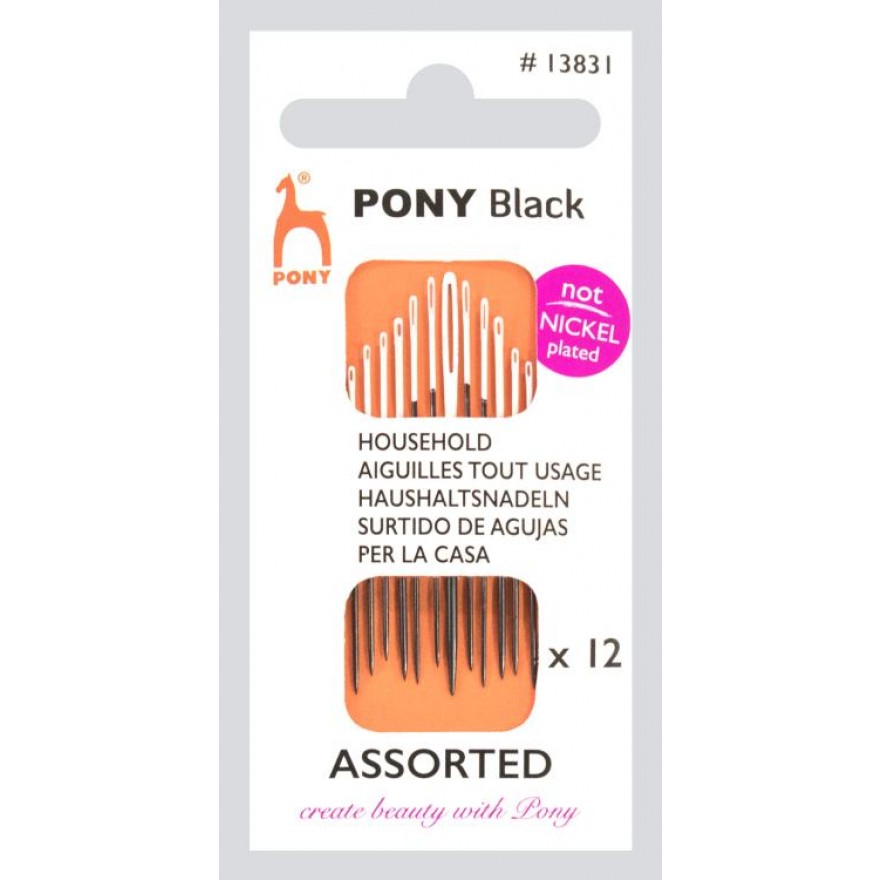 Haushalts-Nähnadeln Pony Black