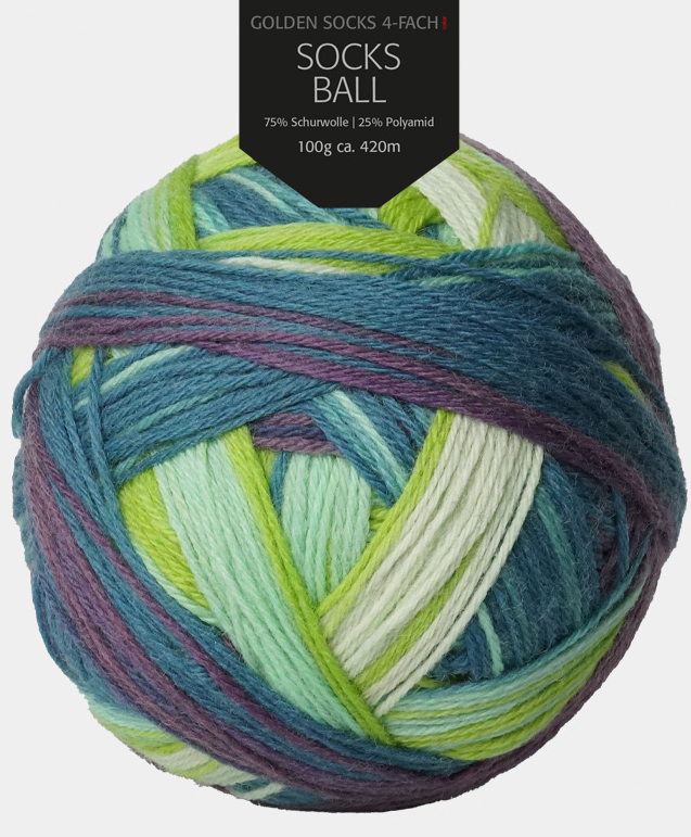 Golden Socks Ball - 4-fach Sockenwolle von Pro Lana