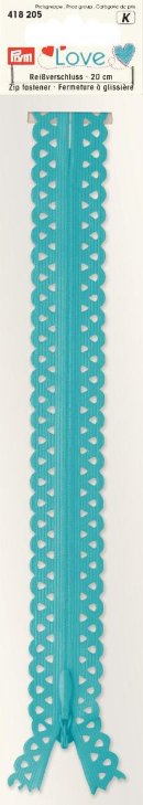 Reißverschluss Love deko 20 cm von prym