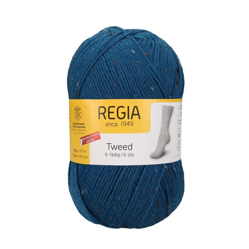 Sockenwolle Tweed 6-fach 150 g von Regia