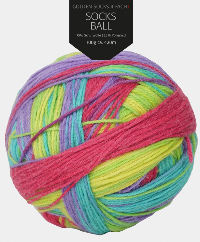 Golden Socks Ball - 4-fach Sockenwolle von Pro Lana