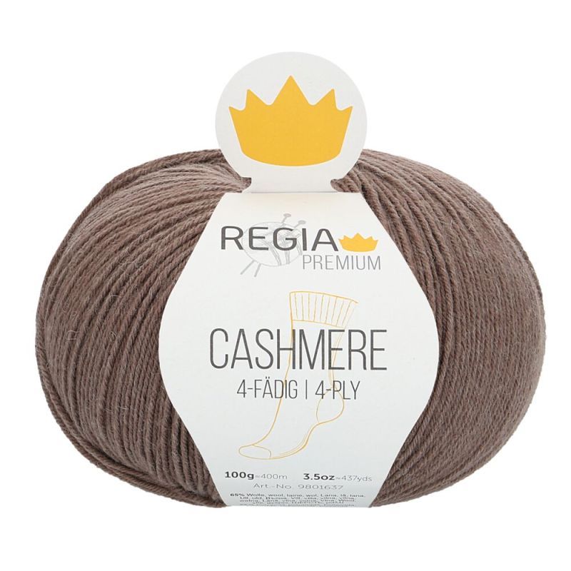 Premium Cashmere Uni 4-fach Sockenwolle 100 g von Regia