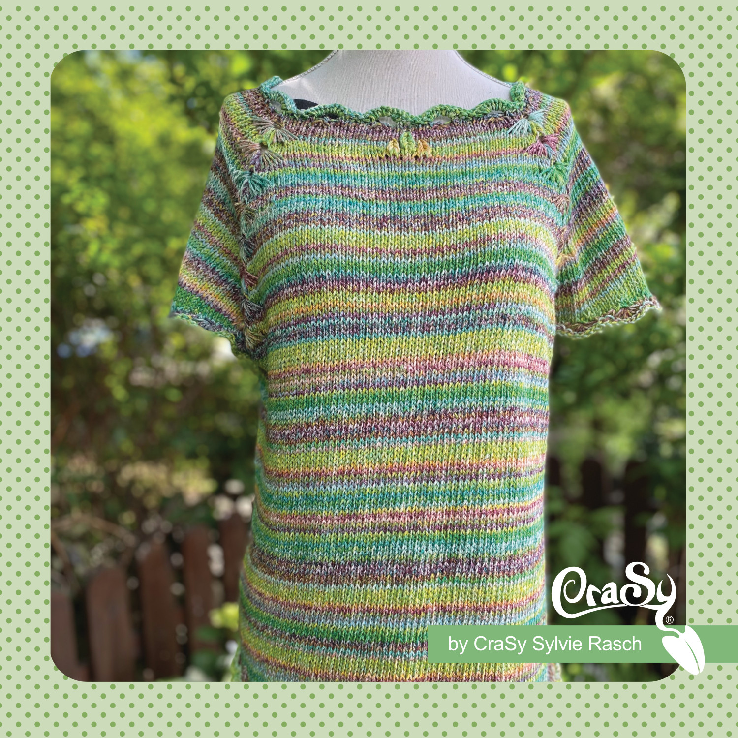 Shirt Blumenliebe | Einzelanleitung | Wolle Cavacalla Linie 457  | Stricken | Sylvie Rasch