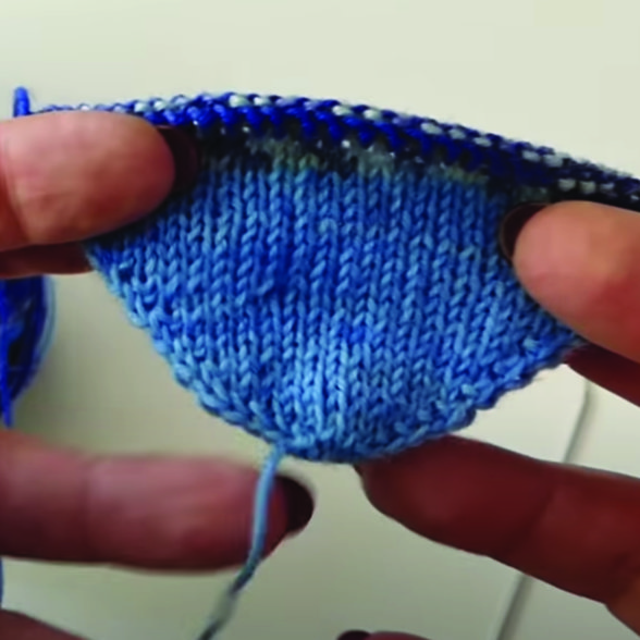 Toe Up Bandspitze - Trio | Anleitung | Wolle Supersocke 100 Linie 3 Color 4-fach  | Stricken | Sylvie Rasch